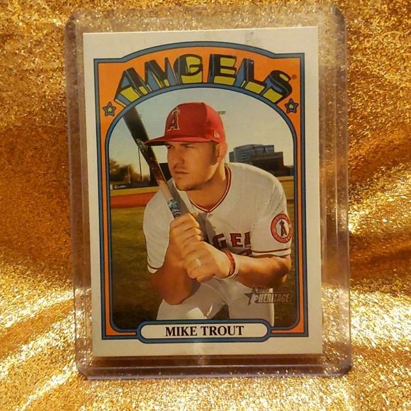 2021 Topps Heritage Mike Trout #169! Fresh From the Pack! NM!!